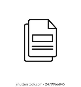 File Duplicate Icon Perfect for Document Management Systems