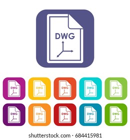 File DWG icons set