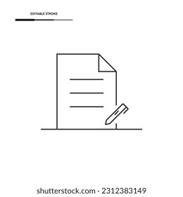 File Editing Icon Vector Design.