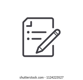 File Editor Line Icon. Editable Stroke.