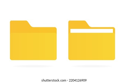 The file is empty and contains documents. Vector illustration