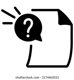 file empty state single isolated icon with solid shape style