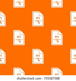 File EPS pattern repeat seamless in orange color for any design. Vector geometric illustration
