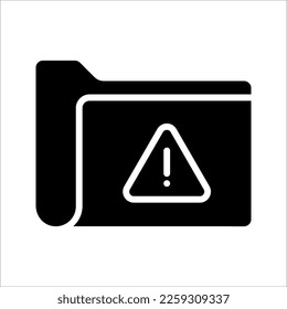 File error icon. Access failure. Data destruction and corruption. Storage issue. vector illustration on white background. EPS 10