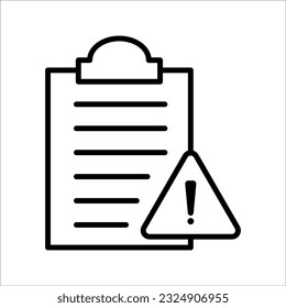 File error icon. Access failure. Data destruction and corruption. Storage issue. vector illustration on white background. EPS 10