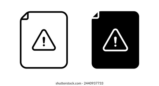 File error icon. for mobile concept and web design. vector illustration