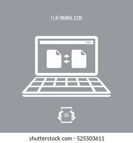 File exchange - Flat minimal icon