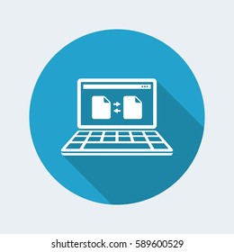 File exchange - Flat minimal icon