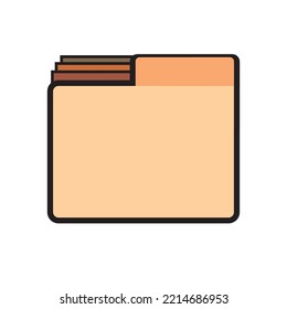 file explorer logo with soft color