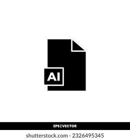 File extension icon vector illustration logo template for many purpose. Isolated on white background.