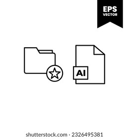 File extension icon vector illustration logo template for many purpose. Isolated on white background.