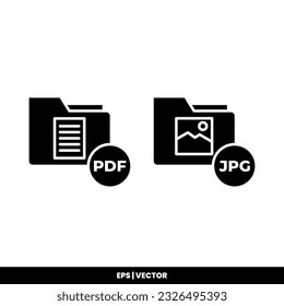 File extension icon vector illustration logo template for many purpose. Isolated on white background.