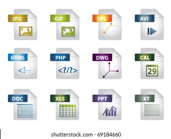 File extension icons