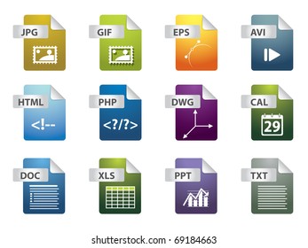 File extension icons