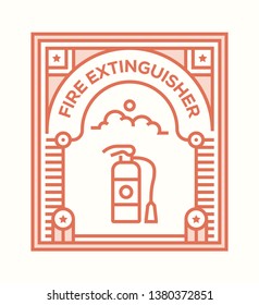 FILE EXTINGUISHER ICON CONCEPT