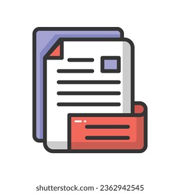 File Extraction vector icon which can easily modify or edit


