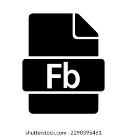 File Fb Format Icon, Vector Graphics