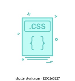 file files css icon vector design