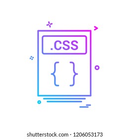 file files css icon vector design