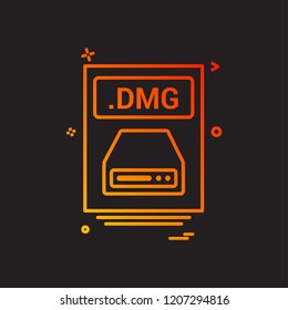 file files dmg icon vector design