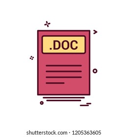 file files doc icon vector design