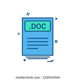 file files doc icon vector design