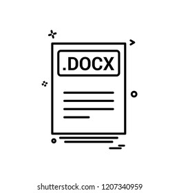 file files docx icon vector design