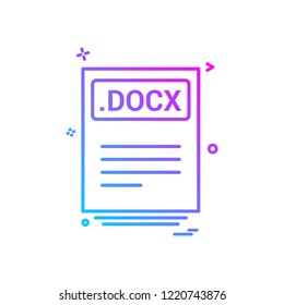 file files docx icon vector design