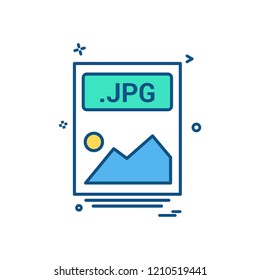 file files jpg icon vector design