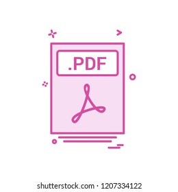 file files pdf icon vector design