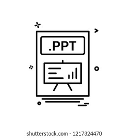 file files ppt icon vector design