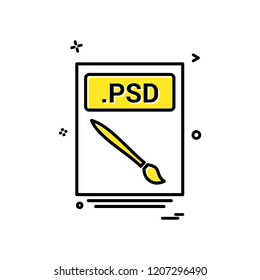 file files psd icon vector design