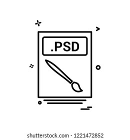 file files psd icon vector design