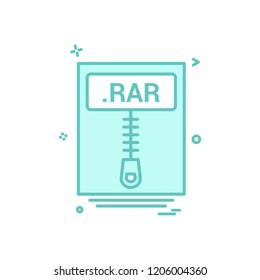 file files rar icon vector design