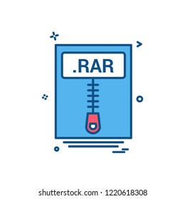 file files rar icon vector design