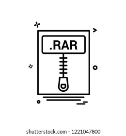 file files rar icon vector design