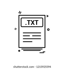 file files txt icon vector design