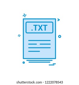 file files txt icon vector design