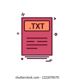 file files txt icon vector design