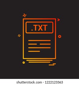 file files txt icon vector design