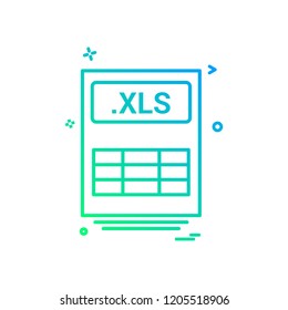 file files xls icon vector design