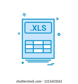 file files xls icon vector design