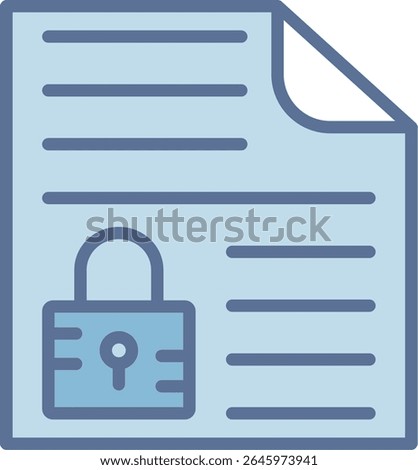 File Filled Blue Tone Icon