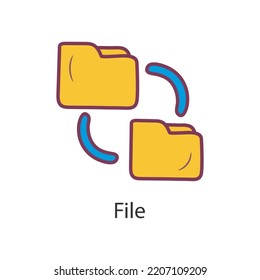 Datei ausgefüllte Outline Icon Design Illustration. Datensymbol auf weißem Hintergrund EPS10-Datei