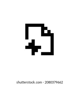file flash pixel perfect icon design. Flat style design isolated on white background. Vector illustration