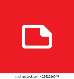 File flat icon, graphic resource template, vector illustration.