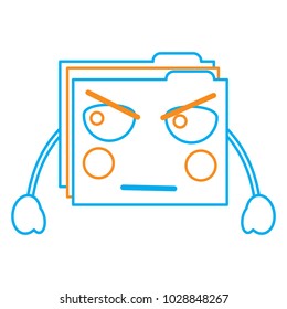 file folder angry emoji icon image 