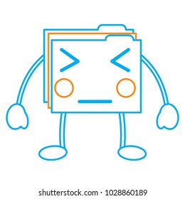 file folder angry emoji icon image 