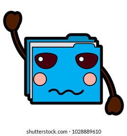 file folder angry emoji icon image 