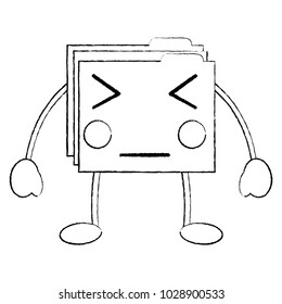 file folder angry emoji icon image 